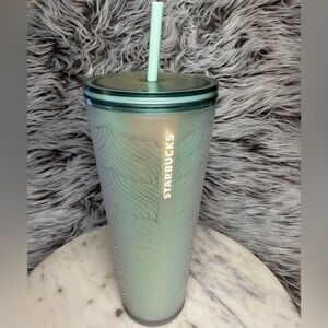 Starbucks Mint Green Tumbler with Lid and Straw